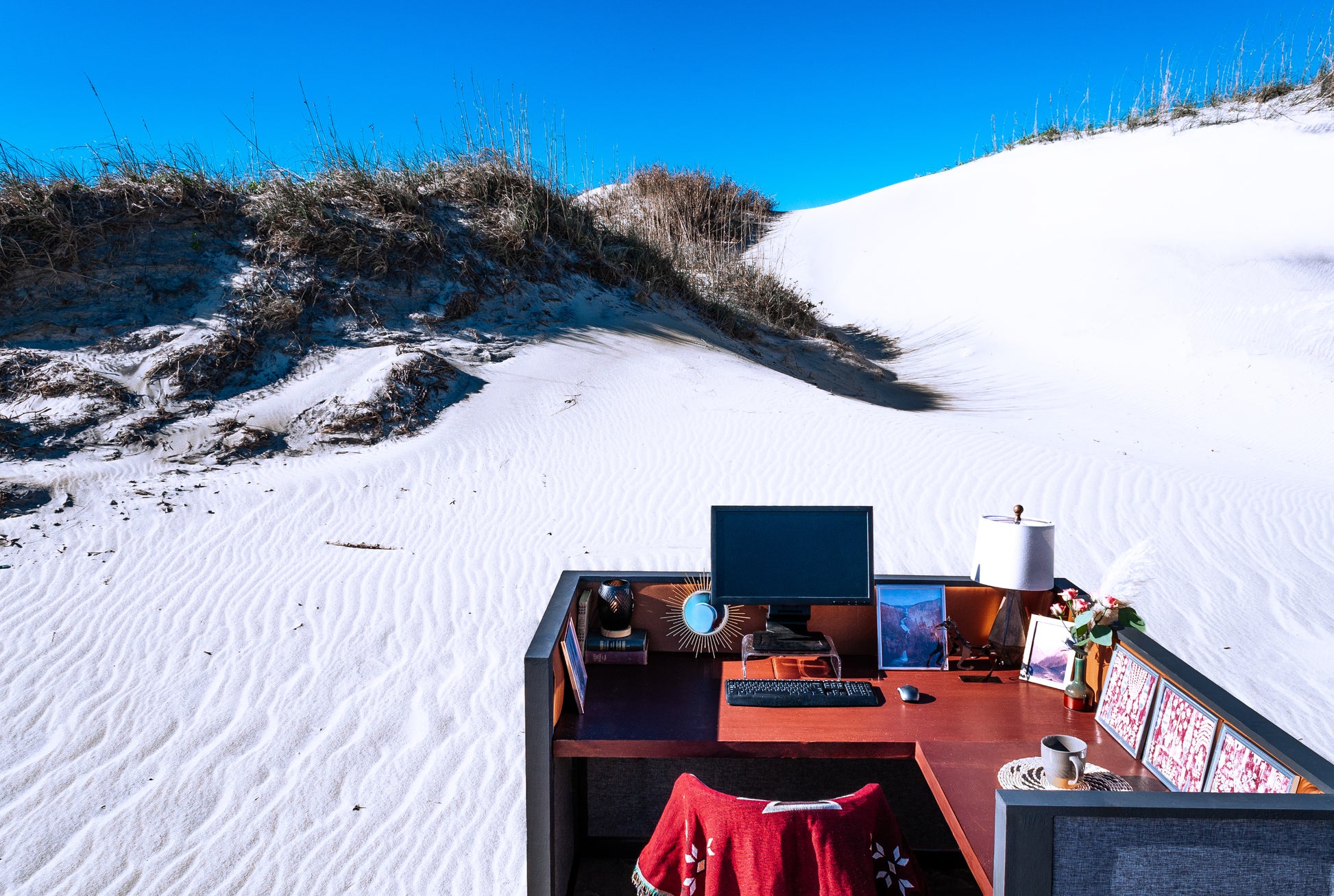 Cubical design pan - White Sands